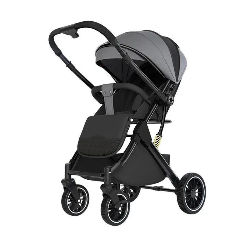 Luxury Baby Stroller Portable Travel Baby Carriage Folding Prams High Landscape Aluminum Frame Car Quick Fold for Newborn Baby