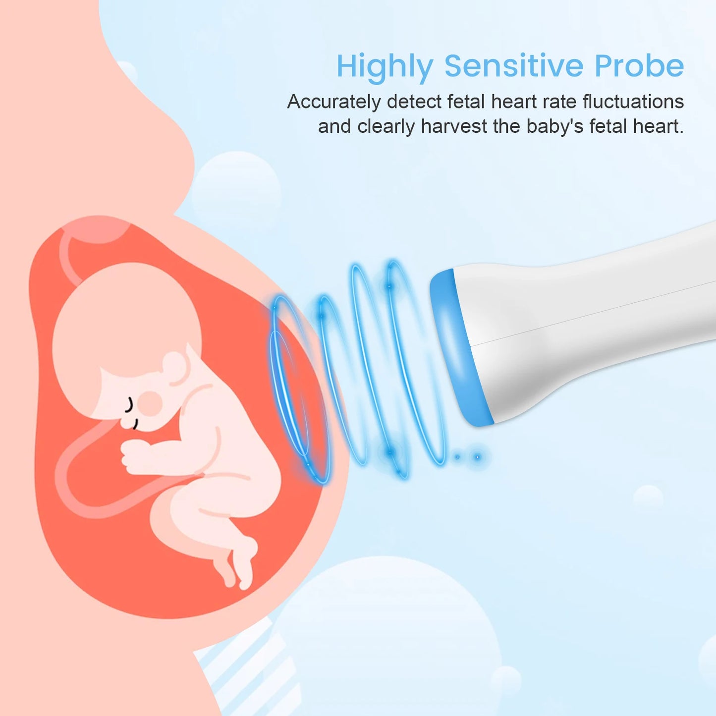 Fetal Doppler 3MHz – Baby Heartbeat Monitor