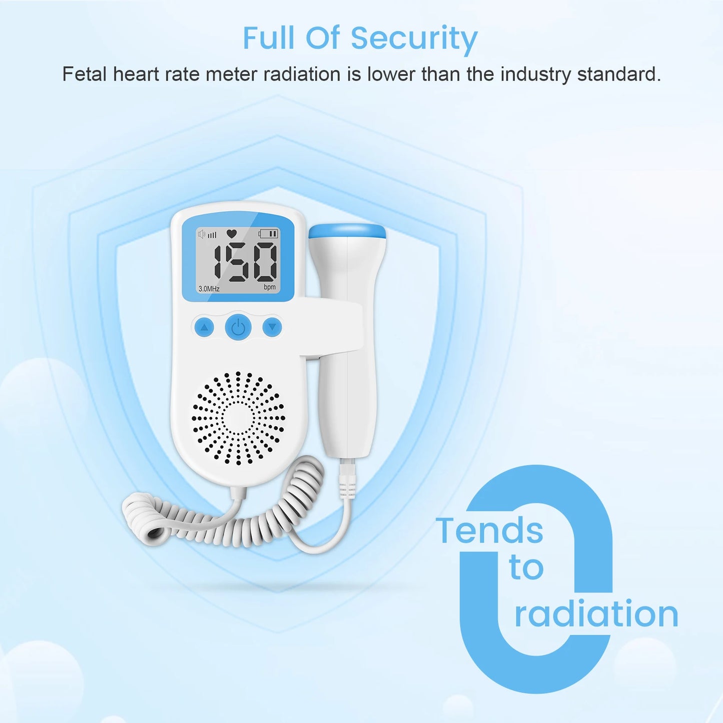 Fetal Doppler 3MHz – Baby Heartbeat Monitor